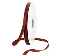 TONIFUL 3/8 Inch x 100yds Rust Satin Ribbon Thin Solid Fabric Ribbons Roll for Gift Wrapping Invitation Floral Hair Balloons Craft Sewing Party Wedding Popsicles Decoration Valentine's Day Bouquet