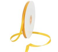 TONIFUL 3/8 Inch x 100yds Yellow Satin Ribbon Thin Solid Fabric Ribbons Roll for Gift Wrapping Invitation Floral Hair Balloons Craft Sewing Party Wedding Popsicles Decoration Valentine's Day Bouquet