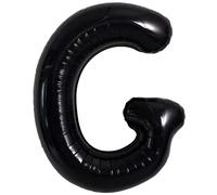 TONIFUL 40 Inch Large Black G Letter Jumbo Helium Balloons, Foil Mylar Big Alphabet Balloons for Birthday Party, Anniversary, Valentine's Day Supplies Decorations