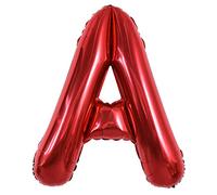 TONIFUL 40 Inch Large Light Red Letter A Balloons, Helium Mylar Big Balloons for Birthday Party, Anniversary Supplies Decorations