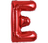 TONIFUL 40 Inch Large Light Red Letter E Balloons Helium Balloons,Foil Mylar Big Balloons for Birthday Party Anniversary Supplies Decorations
