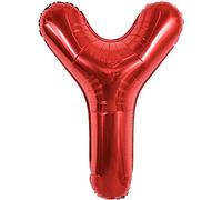 TONIFUL 40 Inch Large Light Red Letter Y Balloons Helium Balloons,Foil Mylar Big Balloons for Birthday Party Anniversary Supplies Decorations