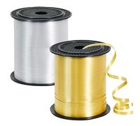 TONIFUL 500 Yards Gold Silver Curling Ribbon Balloon String Gift Wrapping