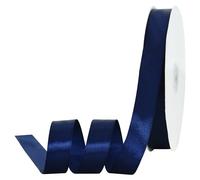 TONIFUL 7/8 Inch x 100yds Navy Satin Ribbon Thin Solid Frabic Ribbons for Gift Wrapping, DIY Crafts Bows, Invitations, Floral Bouquets, Christmas Wedding Party Valentine's Decor