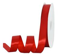 TONIFUL 7/8 Inch x 100yds Red Satin Ribbon Thin Solid Frabic Ribbons for Gift Wrapping, DIY Crafts Bows, Invitations, Floral Bouquets, Christmas Wedding Party Valentine's Decor