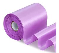 TONIFUL Lavender Wide Satin Ribbon - 100mm x 20m Purple Satin Ribbons Solid Fabric Ribbons for Gift Wrapping Christmas Tree Wedding Car Chair Pageant Sashes Grand Opening Festival Party Decor