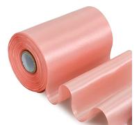TONIFUL Rose Gold Wide Satin Ribbon - 100mm x 20m Pink Satin Ribbons Solid Fabric Ribbons for Gift Wrapping Christmas Tree Wedding Car Chair Pageant Sashes Grand Opening Festival Party Decor