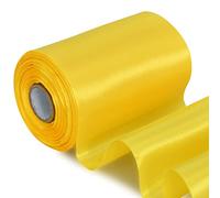 TONIFUL Wide satin ribbon-for Gift Wrapping Christmas Tree Halloween Thanksgiving Wedding Car Chair Pageant Sashes Grand Opening Festival Party Decor-Lemon Ribbon-4 Inch x 22 Yards