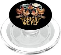 Tonight We Fly Chicken Witch Halloween Design PopSockets PopGrip for MagSafe