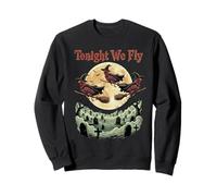 Tonight We Fly Funny Halloween Chicken Fall Farm Animals Sweatshirt