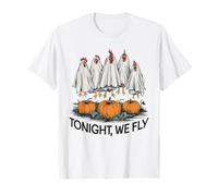 Tonight We Fly Funny Halloween Costume Chicken Farm Fall T-Shirt