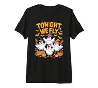 Tonight We Fly Funny Halloween Outfit for Chicken Lovers Premium T-Shirt