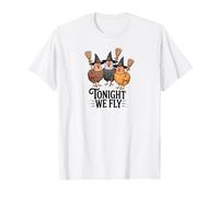 Tonight We Fly - Funny Halloween Witch Chicken T-Shirt