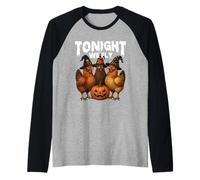 Tonight We Fly - Spooky Chicken Lover Halloween Costume Raglan Baseball Tee
