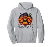 Tonight We Fly Witches Halloween Chicken Pullover Hoodie