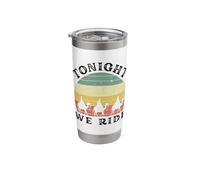 Tonight we Ride Epiphany Three Wise Men Retro Joke Stainless Steel Insulated Tumbler