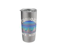 Tonight we Ride Epiphany Three Wise Men Retro Winter Humor Stainless Steel Insulated Tumbler
