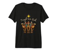 Tonight We Ride Three Wise Men Christmas Nativity Premium T-Shirt