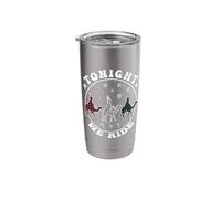 Tonight We Ride Three Wise Men Plaid Leopard Faith Christmas Stainless Steel Insulated Tumbler