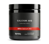 Toniiq 1500mg Ultra High Purity Ca AKG Supplement - 99%+ Highly Purified and Bioavailable Calcium Alpha-Ketoglutarate - Calcium AKG Longevity Supplement - 120 Ca-AKG Vegetarian Capsules