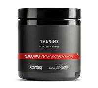 Toniiq 2000mg Taurine Supplement - High Purity Taurine Powder Capsules, 98%+ Pure, Third-Party Lab Tested - Potent, Non-GMO, Gluten-Free, Effective Formula 45 Optimal Servings Per Bottle