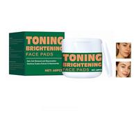 Toning Brightening Face Pads with Clip, Hydrating Facial Pad for Even-Looking Skin Tone & Daily Radiance Care 120 Pieces