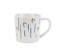 TONINMM coffee cups ceramic 380 ml Ceramic Coffee Mug, Blue-green linear patterns in four illustrated variants, for Coffee and Tea