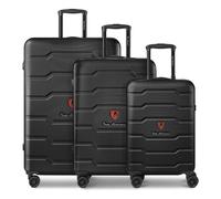 Tonino Lamborghini Bologna 4 wheels Suitcase set 3-piece black