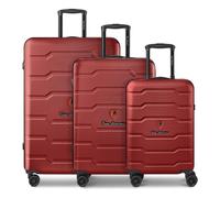 Tonino Lamborghini Bologna 4 wheels Suitcase set 3-piece red