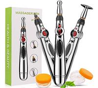TONIRY Sure Electronic Acupuncture Pen, Electric Meridians Laser Acupuncture Machine Magnetic Therapy Instrument Meridian Energy Pen Massager Relief Pain Tool for Arthritis (Silver)