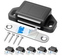 Tonitrui Cabinet Magnetic Catch Magnetic Cabinet Door Catch Magnetic Cabinet Latch for Kitchen Drawer Magnets to Stay Closed Magnetic Catch Closet for Drawer（Black 6 Pack）