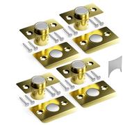Tonitrui Silent Ball Catch, Adjustable Strong Magnet Door Catch,Using Completely noiseless,Replacement Door Ball Catch, Perfectly Replacing The Old Ball Catch(Gold 4 Pack, Upgraded Version)