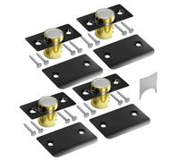 Tonitrui Silent Ball Catch, Adjustable Strong Magnet Door Catch,Using Noise Free, Replacing Door Ball Catch, with Identical Installation Dimension(4 Pack, Black)