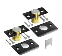 Tonitrui Silent Ball Catch, Adjustable Strong Magnet Door Catch,Using Noise Free, Replacing Door Ball Catch, with Identical Installation Dimension(2 Pack, Black)