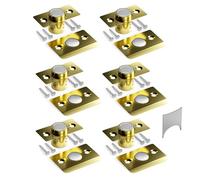 Tonitrui Silent Door Ball Catch, Adjustable Strong Magnet Door Catch,Using Completely noiseless,Perfectly Replacing The Old Ball Catch(Gold 6 Pack, Upgraded Version)