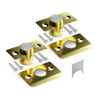 Tonitrui Silent Door Ball Catch, Adjustable Strong Magnet Door Catch,Using Completely noiseless,Perfectly Replacing The Old Ball Catch(Gold 2 Pack, Upgraded Version)