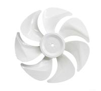 TONIXY 1 Pack 7-Blade Fan Blades For General Air Circulator Floor Wall Desktop Fans Quiet Strong Airflow Plastic Replacement Parts 25Cm Black White Home Office(white)