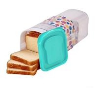 TONIXY 1 Pack Airtight Bread Box, Transparent Plastic Storage Container For Kitchen Counter, Keeps Baked Goods Fresh, For Ideal For Home Organization, 34X12X12Cm, Green(Green)