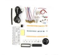 TONIXY 1 Pack Electronic Piano Kit Scale Player, For Student To Practice Soldering, 7 Music Tones Light Sensor Diy Welding Training Set Transparent 170X153X25Mm(Parts)