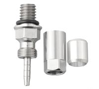 TONIXY 1 Pack Hydraulic Hose Adapters, For Magura Brake Systems, 5Mm Olive Connector Insert, Aluminum Alloy Stainless Steel, Silver, Cycling Repair