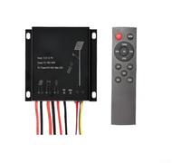 TONIXY 1 Pack Mppt Solar Controller 6V-18V Input 24V 40W Output For Street Light With Remote Timer Abs Black Case For Outdoor Garden