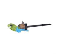 TONIXY 1 Pack Solar Statue Light, Realistic Resin Bird Floor Lamp With Even Glow, Red Garden Decor For Lawn Patio Walkway Driveway(Green)