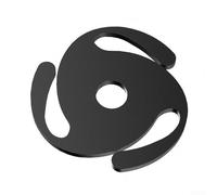 TONIXY 1 Pack Vinyl Record Adapter, For Turntable, Aluminum Alloy 45 Rpm Lp, For Stabilizer Reduces Vibration, For Perfect Playback, Compact 7X7X2Cm Disc Insert, For Home Audio(Black)