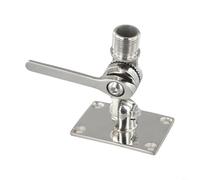 TONIXY 1 Pcs Marine Vhf Antenna Base Mount, Adjustable Dual Swivel Stainless Steel 316, 93Mm X 64Mm, For Boat Radio Reception