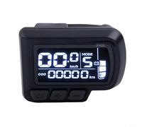 TONIXY 1 X E-Bike Lcd Display En06 For 24V 36V 48V Electric Bicycle Scooter 6 Pin, Shows Speed Power Battery Level Odo, Black Abs