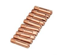 TONIXY 10Pcs Mig/Mag Welding Gas Nozzle Tips 0.8Mm 1.0Mm 1.2Mm Copper M6 Wire Mouth For Mb-15Ak Torch Holder, Professional Welding Repair Parts(1.0mm)