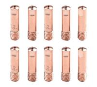 TONIXY 10Pcs Mig/Mag Welding Gas Nozzle Tips 0.8Mm 1.0Mm 1.2Mm Copper M6 Wire Mouth For Mb-15Ak Torch Holder, Professional Welding Repair Parts(1.2mm)