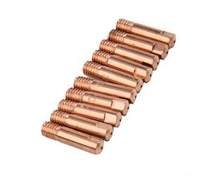TONIXY 10Pcs Mig/Mag Welding Gas Nozzle Tips 0.8Mm 1.0Mm 1.2Mm Copper M6 Wire Mouth For Mb-15Ak Torch Holder, Professional Welding Repair Parts(1.0mm)