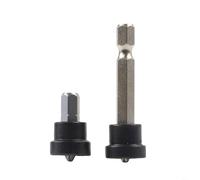 TONIXY 1Pc/2Pcs Ph2 Cross-Head Screwdriver Bit Holder With Depth Stop, Hex Shank 1/4 Inch For Drywall Plasterboard Dimpling, House Working, 25Mm/50Mm(2pcs)