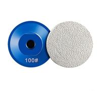 TONIXY 1Pc Brazed Flat Grinding Head 50Mm For M10 Thread, 45/60/100 Grit Abrasive Disc For Marble Stone Trimming And Polishing, Professional Tool For Stonework(Grit 100)